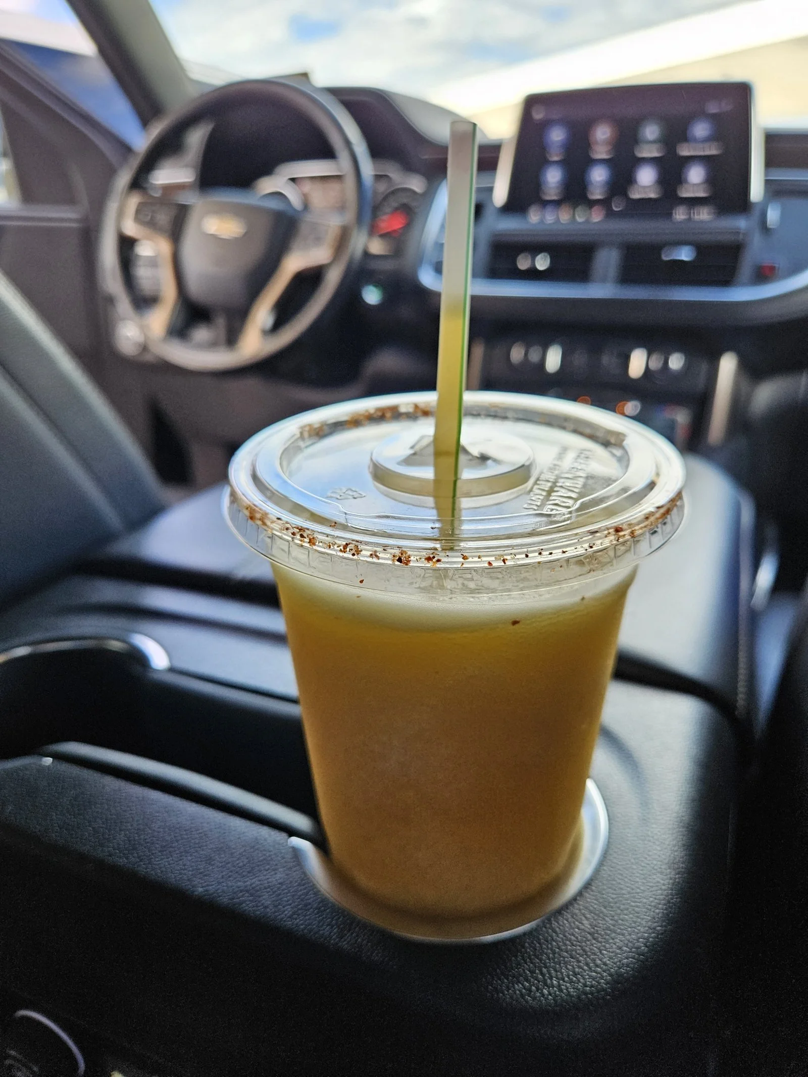 Riding in style with a mango margarita