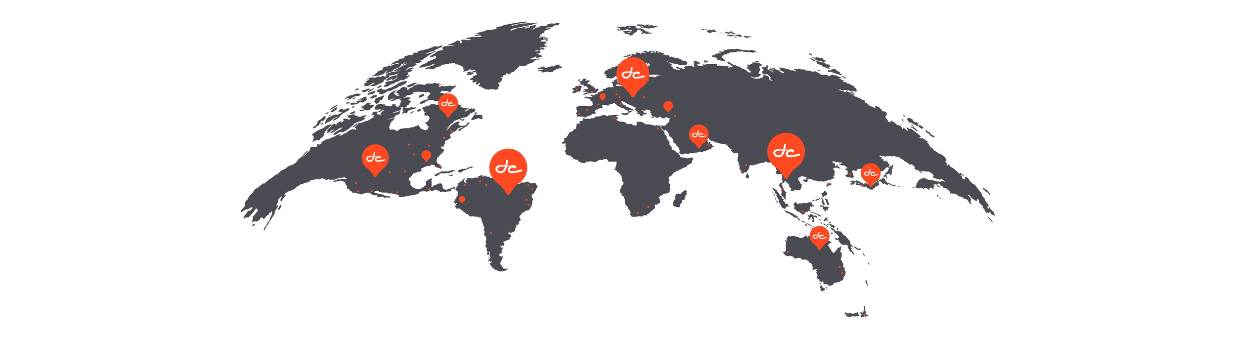 Map of Dynamite Circle members and meet-ups around the world