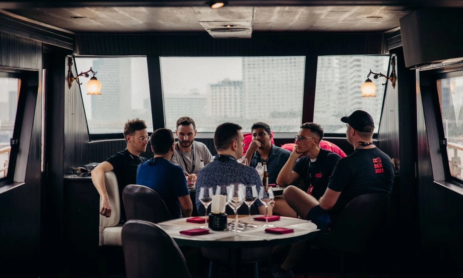 Our first in-person meeting on a luxury boat in Bangkok. Over 30 members attended.